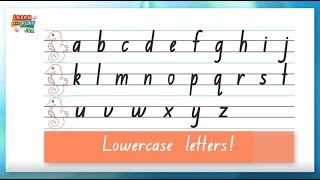 How to write the lowercase letters of the alphabet [upl. by Annaeed]