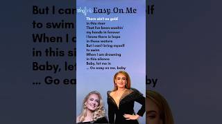 Easy on Me lyrics  Adele music singer song adeleeasyonme adele adelelive singsnip [upl. by Rourke]