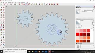 Making Gears in Sketchup and Inkscape [upl. by Loralie]