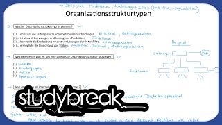 Organisationsstrukturtypen  Unternehmensführung [upl. by Aziaf]