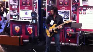 Rob Math performs quotBreak the Speed Limitquot with AmpKit at NAMM [upl. by Hokanson]