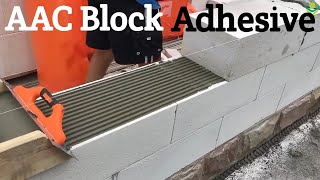 AAC Block Adhesive Chemical Application [upl. by Anib]