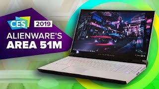 CES 2019 Alienwares Area51m laptop is its boldest in years [upl. by Ahsikrats771]