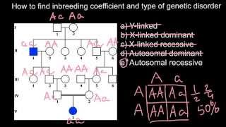 How to find inbreeding coefficient and type of genetic disorder [upl. by Jesh]