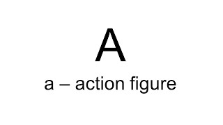 a  action figure  A  English Dictionary [upl. by Zetra704]