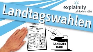 Landtagswahlen einfach erklärt explainity® Erklärvideo [upl. by Iaoh507]