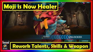 Paladins 73 Feudal Fables  Moji Rework skills weapons Healing First look Gameplay [upl. by Enaasiali]