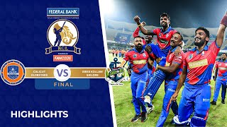 THE GRAND FINAL  Aries Kollam Sailors vs Calicut Globstars  KCL 2024  Highlights [upl. by Ninahs]