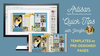 templates or predesigned pages  Artisan Quick Tips with Jennifer [upl. by Ynnaj]