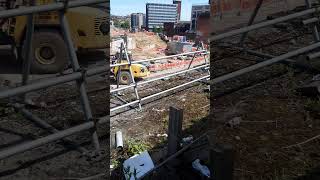 Sheffield city centre Castlegate Park archaeological dig drawbridge pier and moat Castle latest [upl. by Anilorac]