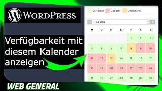 WordPress  Kalender mit Buchungen anzeigen [upl. by Dougherty]