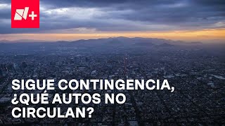 Tercer día de contingencia ambiental ¿Qué autos no circulan el jueves  En Punto [upl. by Schroder]