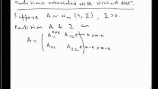 Mod01 Lec12 Wishart distribution and its properties II [upl. by Hgielar803]