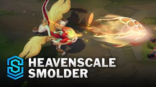 Heavenscale Smolder Skin Spotlight  PreRelease  PBE Preview  League of Legends [upl. by Enitsyrhc]