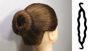 Most Easy Bun Without Bun Maker  Beautiful Party Hairstyle [upl. by Ettedualc565]