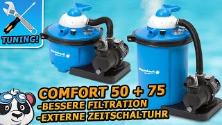 Steinbach Sandfilteranlage Comfort 50 75 Tuning Bessere Filtration und externe Zeitschaltuhr [upl. by Ecirtnom]