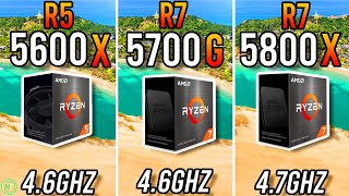 Ryzen 5 5600X vs Ryzen 7 5700G vs Ryzen 7 5800X [upl. by Hound]