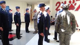 Jefferson City High School JROTC Armed Inspection [upl. by Tahp]