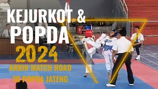 Arkin main Di Seleksi Atlet Taekwondo Popda Kota Magelang 2024 [upl. by Kipper]