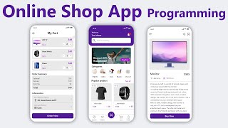 Online Shop Android Studio Project App tutorial  Online Shop App Ecommerce Programming [upl. by Kazue]