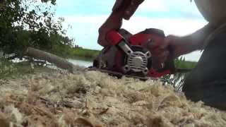 Root grinding with circular saw dangerous Homier Generator 1250A [upl. by Rogerg]