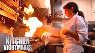 Clueless Owner Has NO IDEA How To Work In A Kitchen  Kitchen Nightmares [upl. by Vijar407]