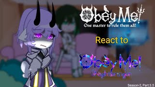 Obey Me react to Obey Me NB Season2 Part35 Disguises [upl. by Aistek435]