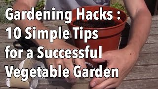 Gardening Hacks  10 Simple Tips for a Successful Vegetable Garden [upl. by Ominoreg]