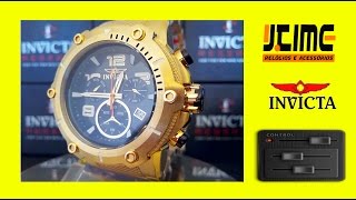 Invicta 19530 SpeedWay Gold  Jtime Relógios [upl. by Trout]