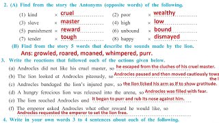 ANDROCLES AND THE LION  STORY TELLING  TEACHER JHEAN [upl. by Ardeth]