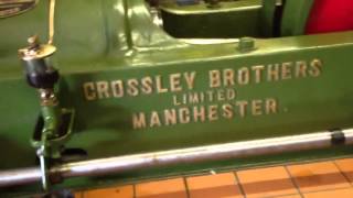 Starting Crossley gas engine at pitstone museum [upl. by Marchall]