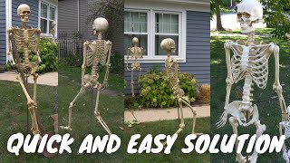 How to Make a Skeleton Stand On Its Own Quick and Easy [upl. by Narak]