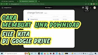 Cara Membuat Link Download Langsung Google Drive [upl. by Saretta]