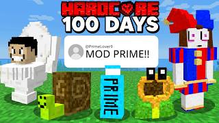 I Made Your Mod Ideas Every Day for 100 Days In Hardcore Minecraft FULL MOVIE [upl. by Ilhsa]