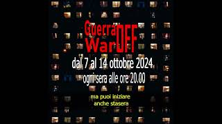 WarOFF  GuerraOFF  mostriamo il nostro dissenso  azione collettiva [upl. by Moyer]