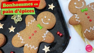 🎅 RECETTE des BONHOMMES en PAIN DEPICES 🎅 [upl. by Aleras]