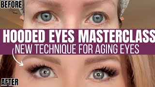 MASTERCLASS FOR HOODED AGING EYES  Game Changing NEW Technique [upl. by Sheff239]