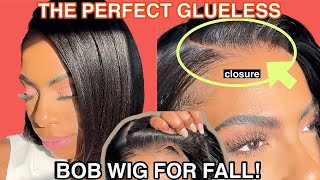 The FUTURE is HERE The Most NATURAL PreCut YAKI BOB Wig Install Step By Step FT Nadula Hair [upl. by Jerome]