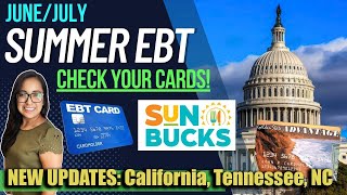 NEW 2024 SUMMER EBT UPDATE JUNE 2024 California Tennessee North Carolina West Virginia [upl. by Yelraf]