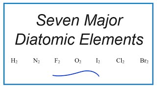 Memorizing the Seven Diatomic Gases H2 N2 F2 O2 I2 Cl2 and Br2 [upl. by Hanavas]