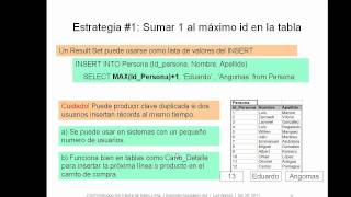 CS073 15a Clave Secuencial en SQL  1 de 2 [upl. by Miranda]