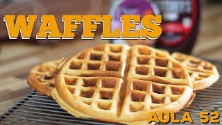 Aula 52  Waffles Como fazer massa de waffles americanos  Cansei de Ser Chef [upl. by Adnorhs]