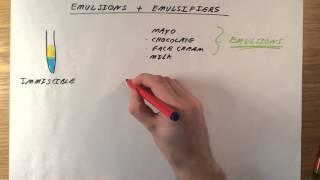 Emulsions  Emulsifiers  GCSE Chemistry [upl. by Frasch]