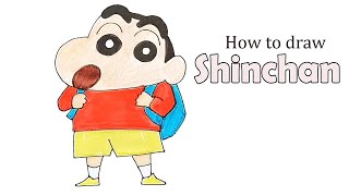 How to draw shinchan step by step [upl. by Wehhtam]