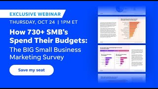 How 730 SMB’s Spend Their Budgets The Big Small Business Marketing Survey [upl. by Yzzo554]