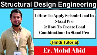 How To Apply Seismic Load Graphycally In Staad Pro  How To Create Load Combination In Staad Pro [upl. by Jena191]