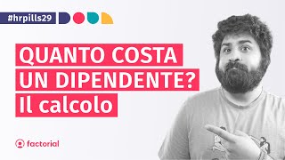 Quanto COSTA un DIPENDENTE Le voci da considerare nel CONTO ECONOMICO [upl. by Eul446]