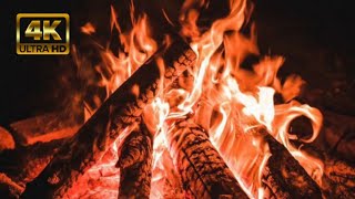 Relaxing Fireplace Sound For Sleep 🔥 Burning Fireplace amp Crackling Fire Sound No Music Fireplace 4K [upl. by Alleunamme]