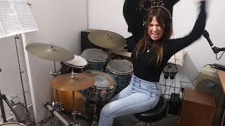 Enter Sandman  Drum Lesson Cover by quotDiana Pquot [upl. by Atila267]