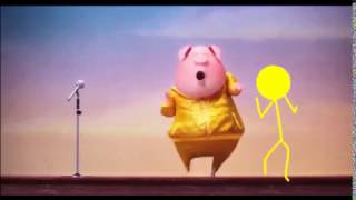 Sing Movie 2016  Gunter sing Bad Romance  Stickman Animated [upl. by Maurine783]